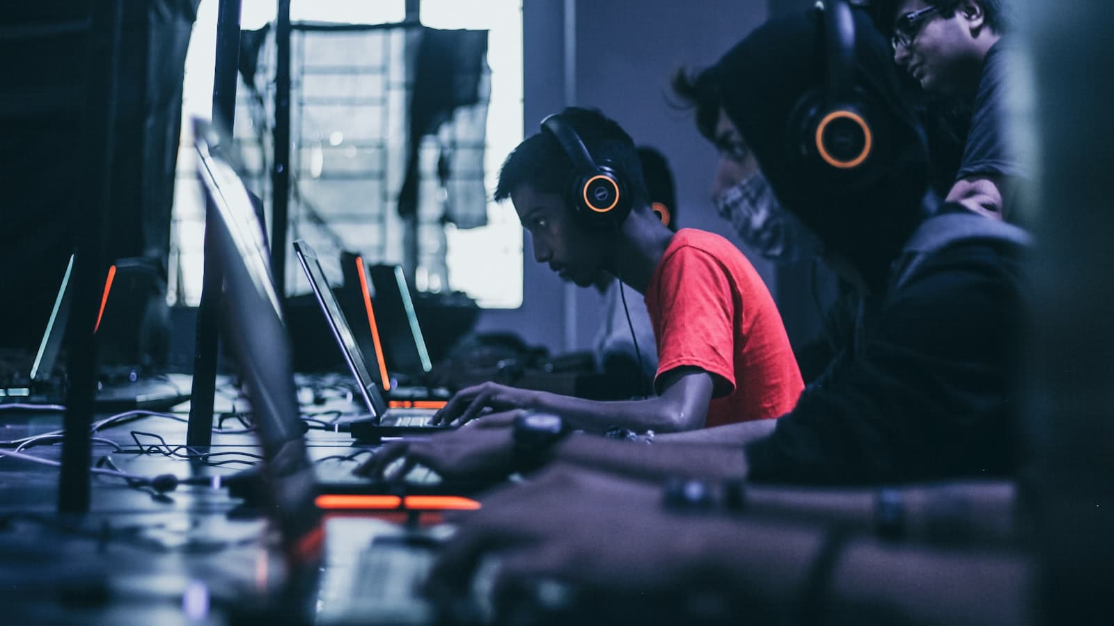 A home studio desk set up for streaming to Rumble
