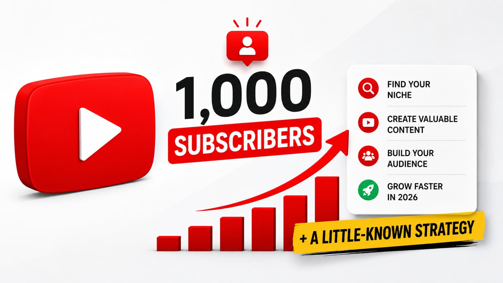How to Get Your First 1,000 YouTube Subscribers Faster in 2026 – YouTube Growth Guide